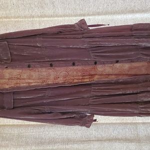 Free People Lavender Velvet Coat